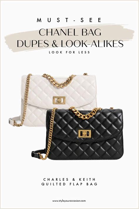 charles and keith chanel dupe|chanel handbags dupes.